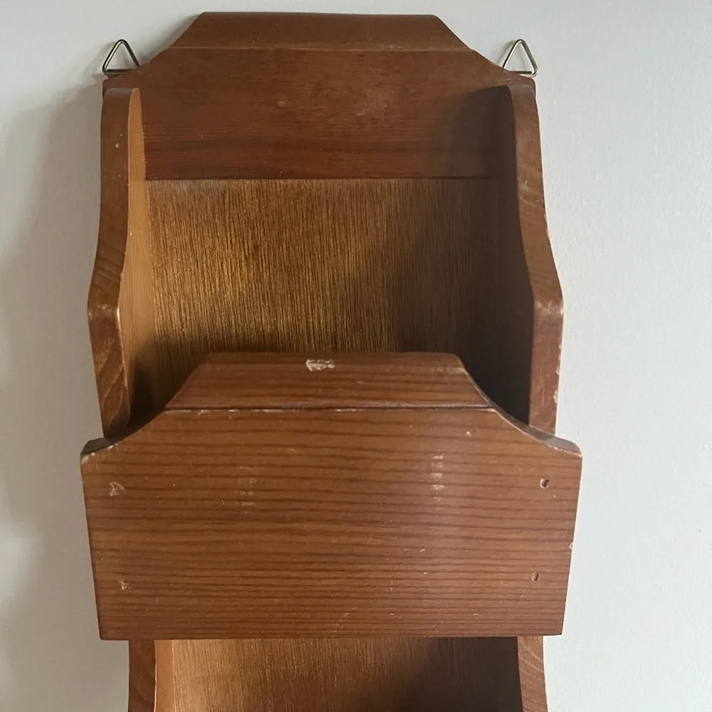 Wooden Wall Mail Organizer